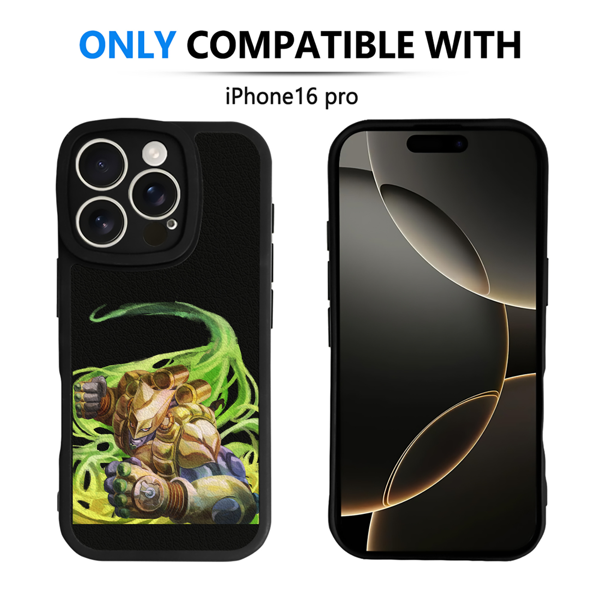 （画像用） ジョジョの奇妙な冒険 ディオ?ブランドー JoJo's Bizarre Adventure Dio Brando 【iPhone 16シリーズ対応】シリコンスマホケース（レザー調） 材質：シリコン
